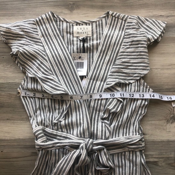 Lost + Wander Kika Tie Waist Striped Midi Dress - Picture 6 of 8